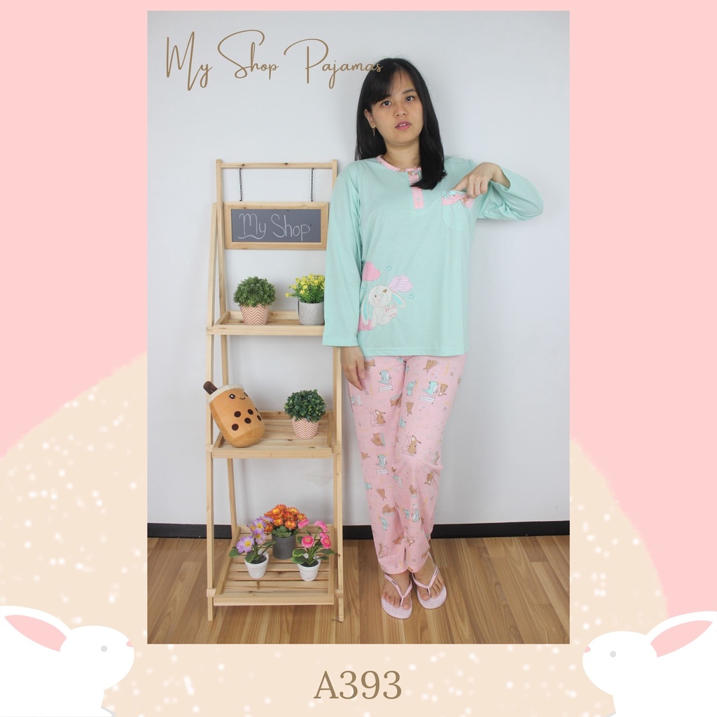 PIYAMA BABYDOLL PAJAMAS ANNE CLAIRE / BAJUTIDUR BABYDOLL SETELAN TANGAN LENGAN PANJANG CELANA PANJANG DEWASA WANITA SLEEPWEAR PP-1
