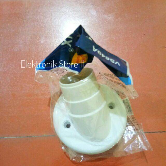 Fitting miring dudukan lampu miring visalux terminal kuningan