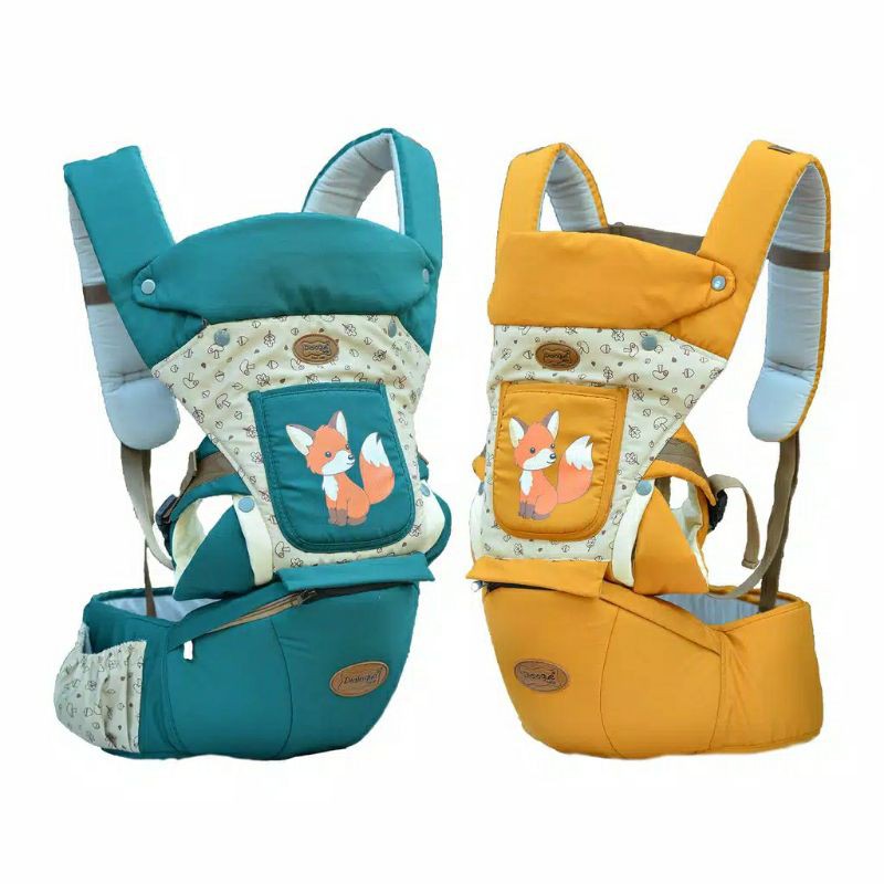 Dialogue Hipseat + Ergo Baby 9in1 Foxie Series DGG4152/ Gendongan Bayi Depan Hipseat Dialogue Baby