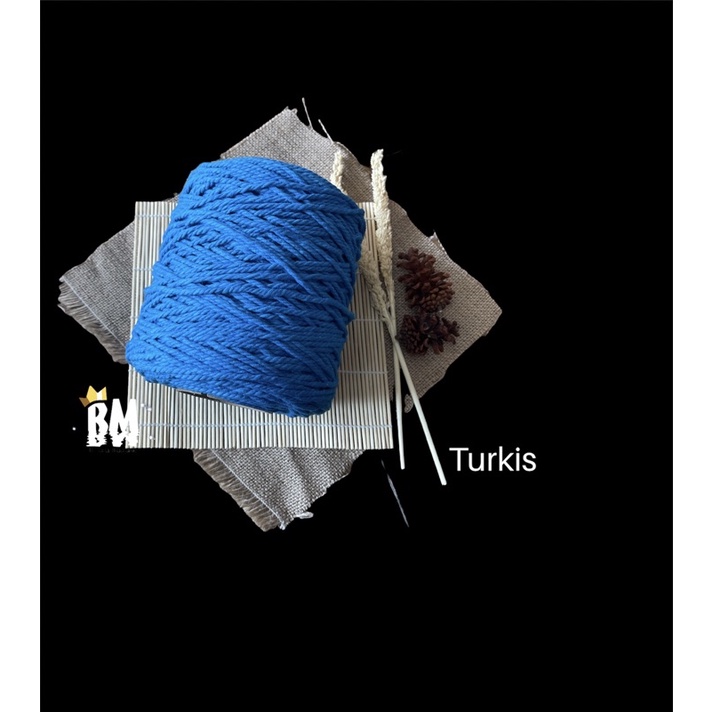 Tali katun warna TURKIS 1kg