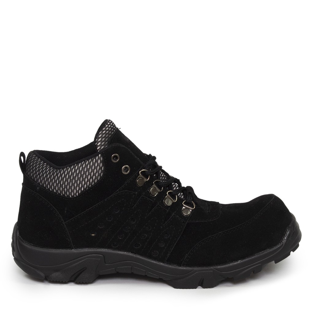 SM88 - Sepatu Outdoor Gunung Pria Crocodile Larman Hitam Boots Pendek Hiking Cowok Keren Termurah