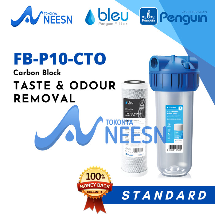Paket Filter Air sumur | Tanah | PAM | PDAM penguin BLEU &amp; EUBY 10 in CTO STD