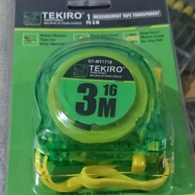 Meteran 3 meter Tekiro