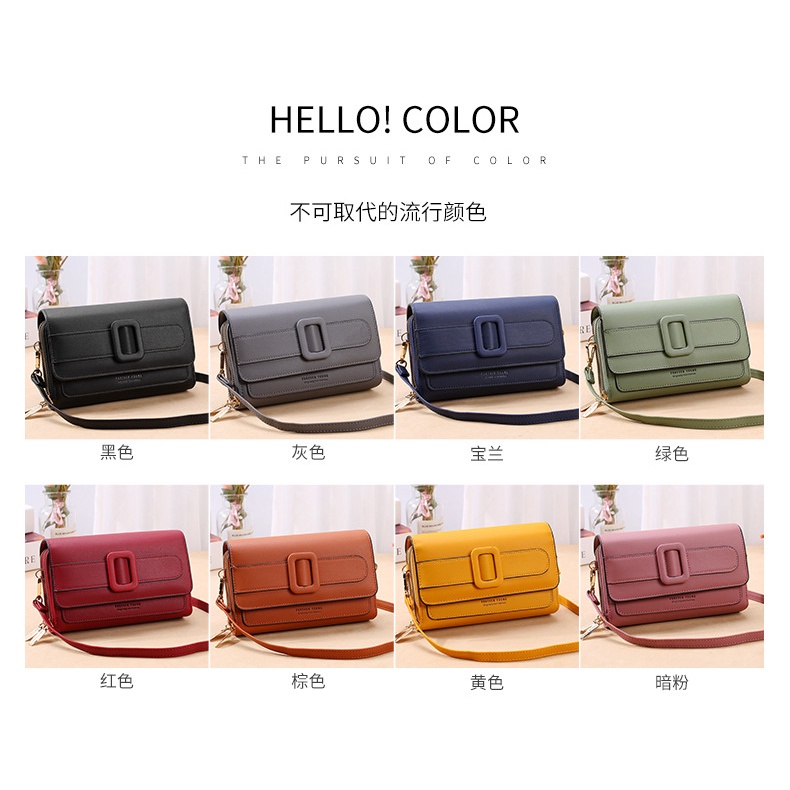 Tas Selempang Wanita Tas Kulit Dompet Handbag Tebal Cewek Multifungsi FY C270-7 / ORI FOREVER YOUNG / Tas Bahu - 355