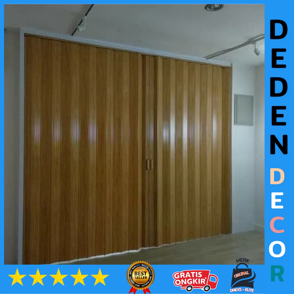 Pvc folding door anti rayap bahan tebal plastik berkualitas