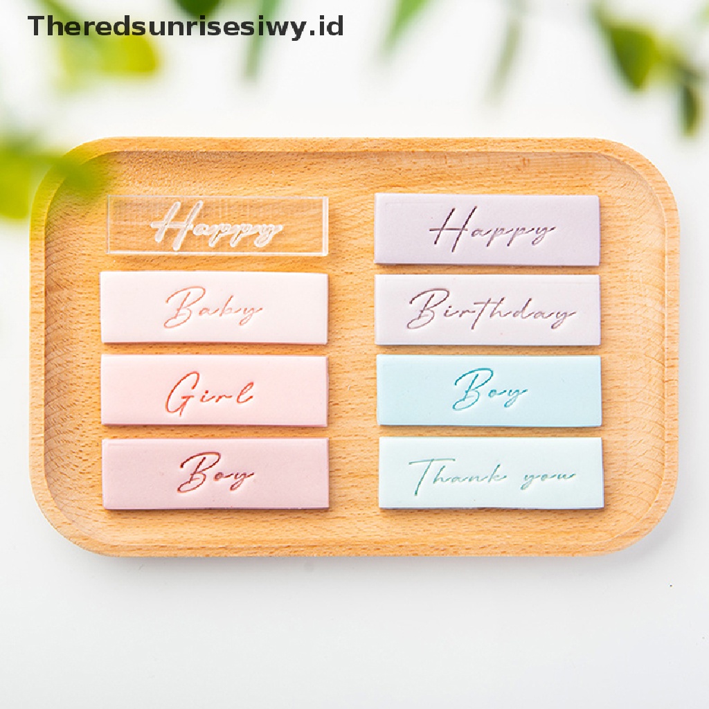 # Alat Rumah Tangga # Cetakan Kue Ulang Tahun Model Timbul Desain Tulisan Thank You Baby