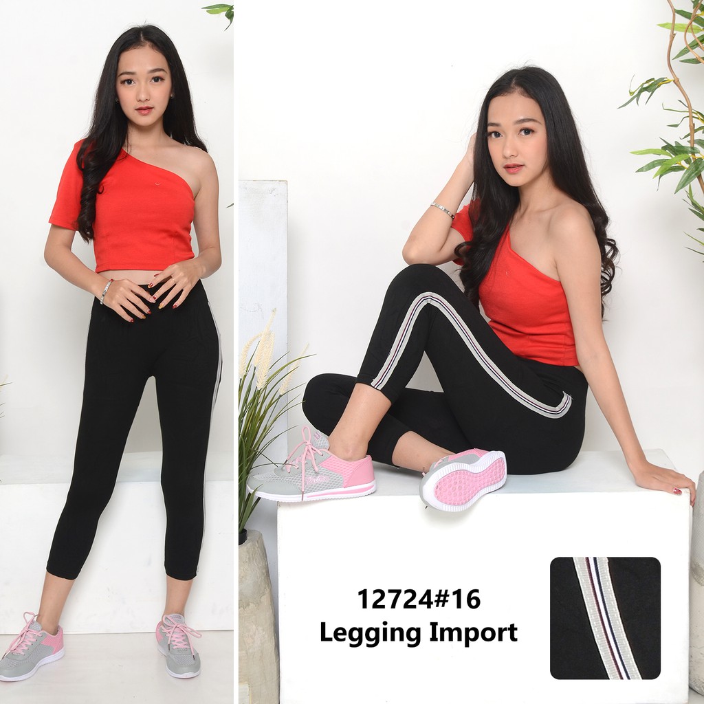 Legging List Warna Import | Legging wanita import | Celana Legging wanita