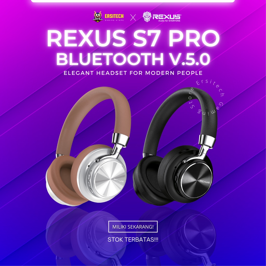 Hedset Bluetooth Rexus S7 Pro - Headphone Rexus, Heset Bluetooth, Headphone Rexus, Headset Blutut, H