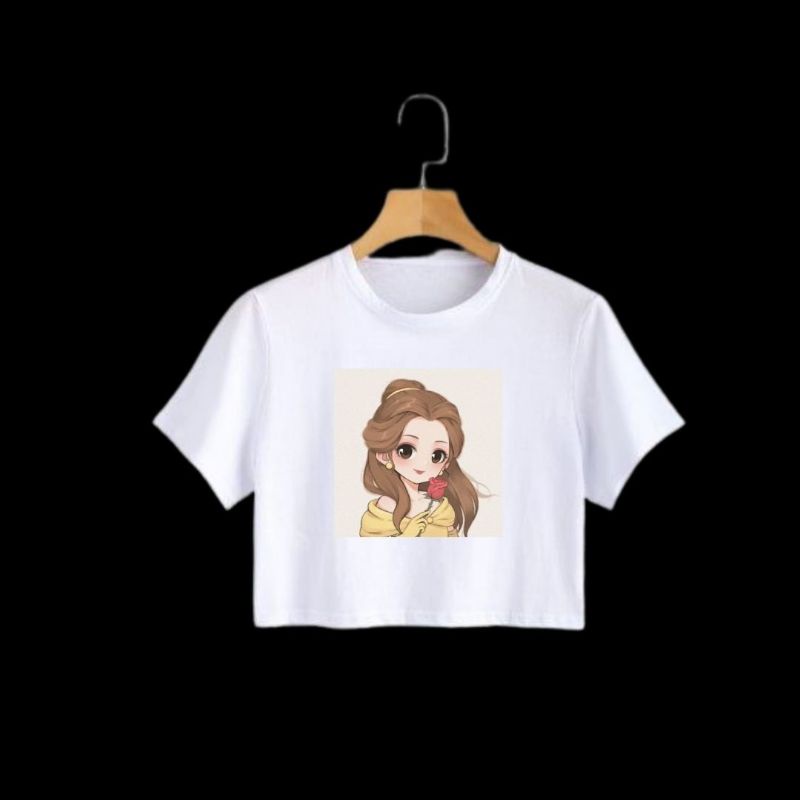 N2-KAOS CROP TOP GIRLY SUPER KEREN