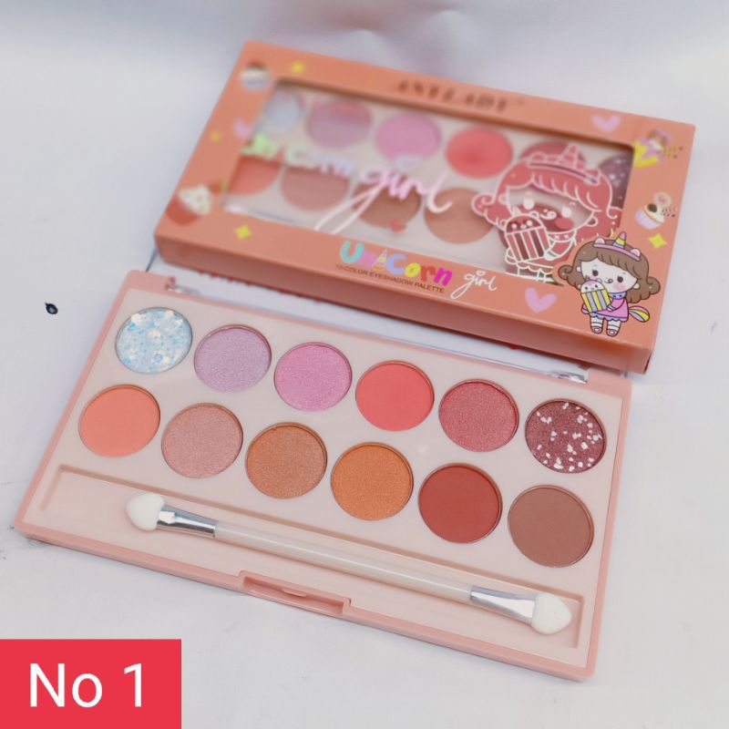 ANYLADY Unycorn Girl 12 Eyeshadow Pallete