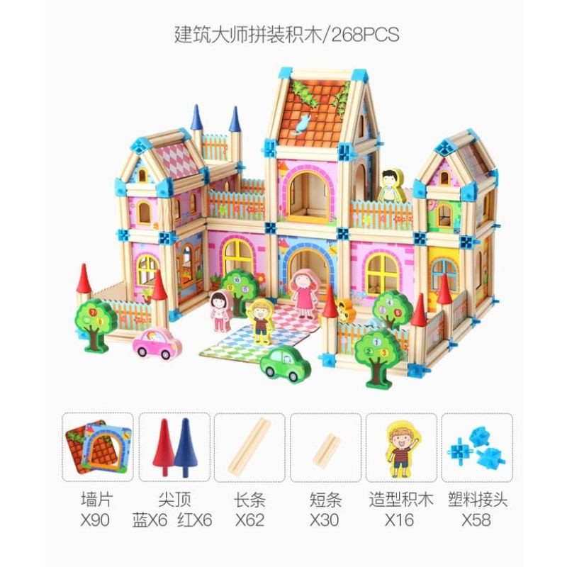 Puzzle 268 Pcs Building Blocks Toy Master Of Architecture