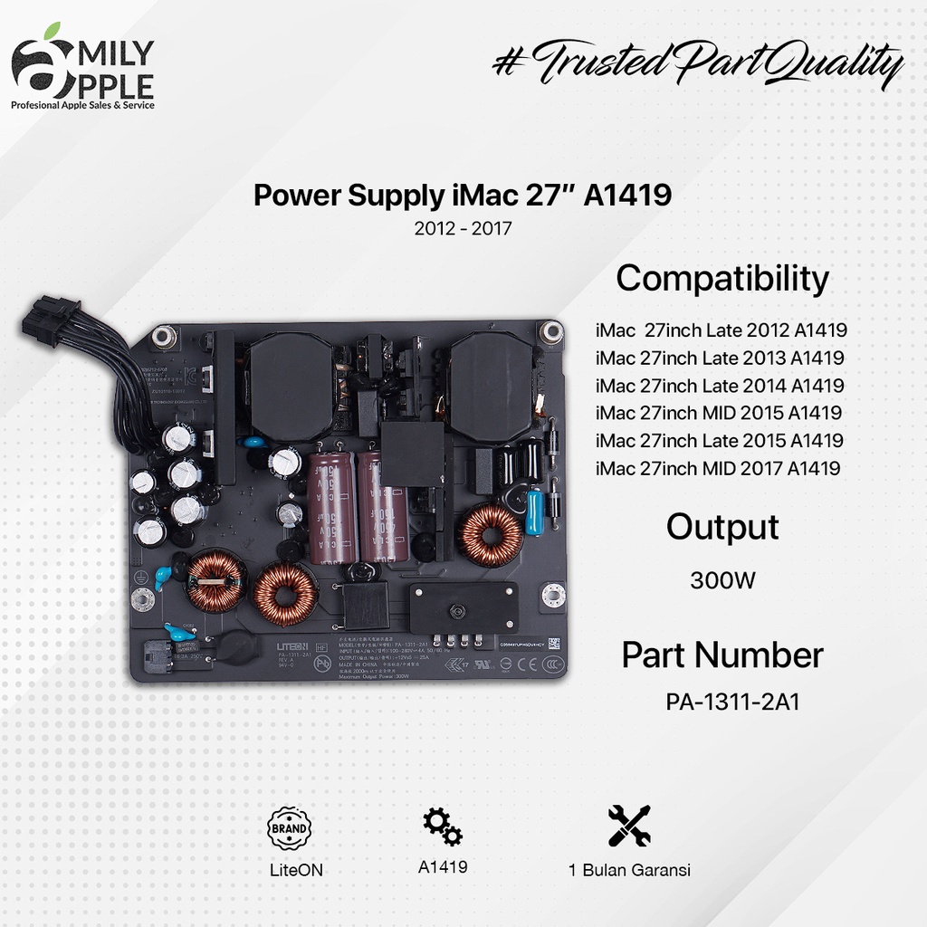Power Supply Imac 27inch A1419 2012 - 2017 New