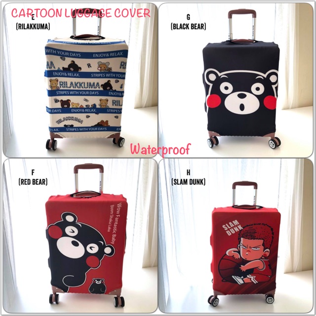 READY STOCK  CARTOON LUGGAGE COVER