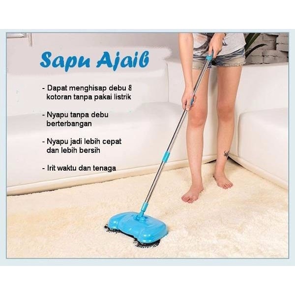 Super Broom Alat Sapu Lantai Elektrik Otomatis Spesifikasi Power Pilih