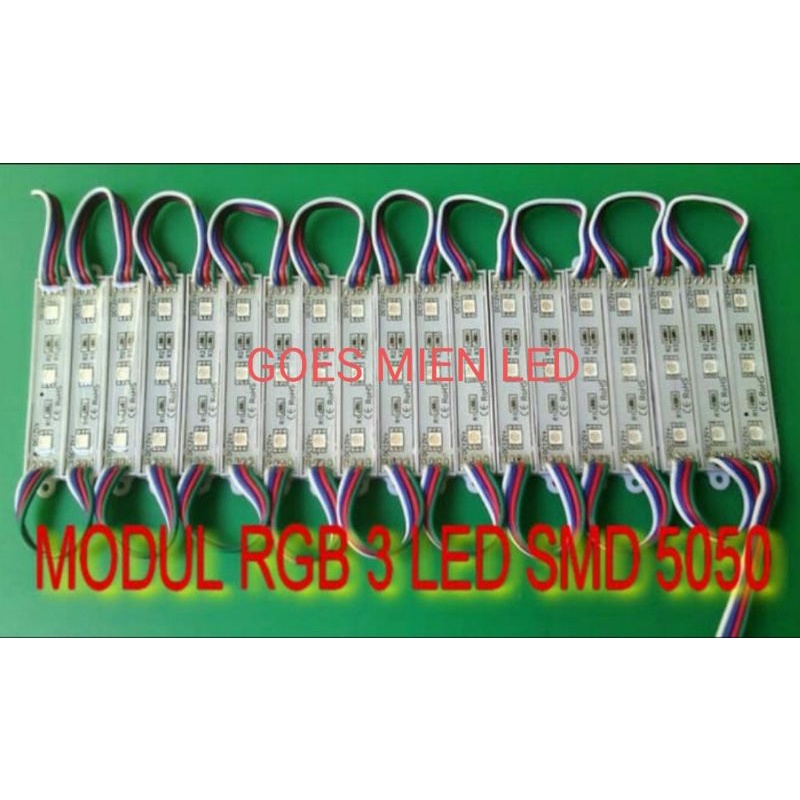 modul 3 led RGB 12 volt smd 5050 per 20 biji