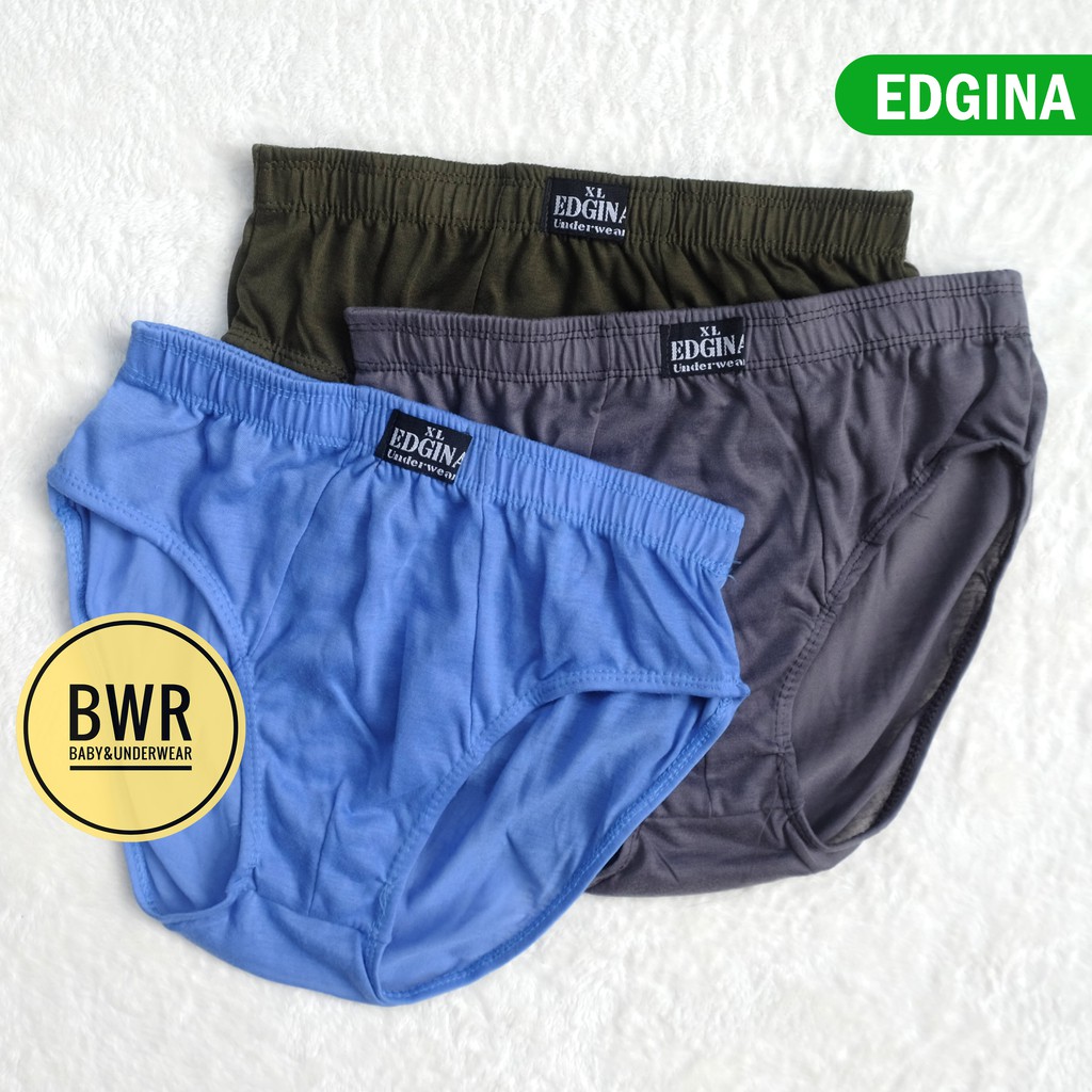 [ 3pc ] CD EDGINA / SR 88 / ROMMEL Celana Dalam CD Pria Berkualitas Karet Kerut Murah | Bwr