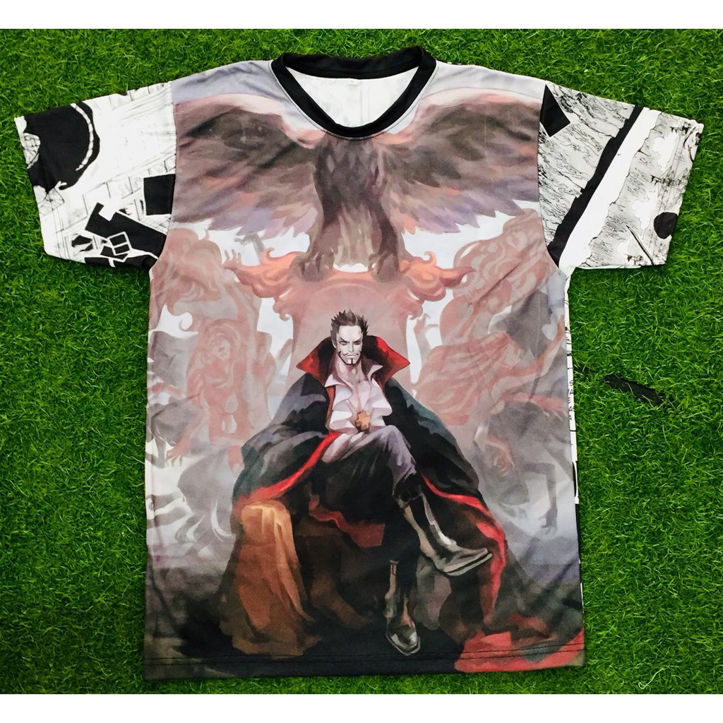 Tshiet Dracule Mihawk Fullprint anime Onepiece Premium Dryfit Anime Manga