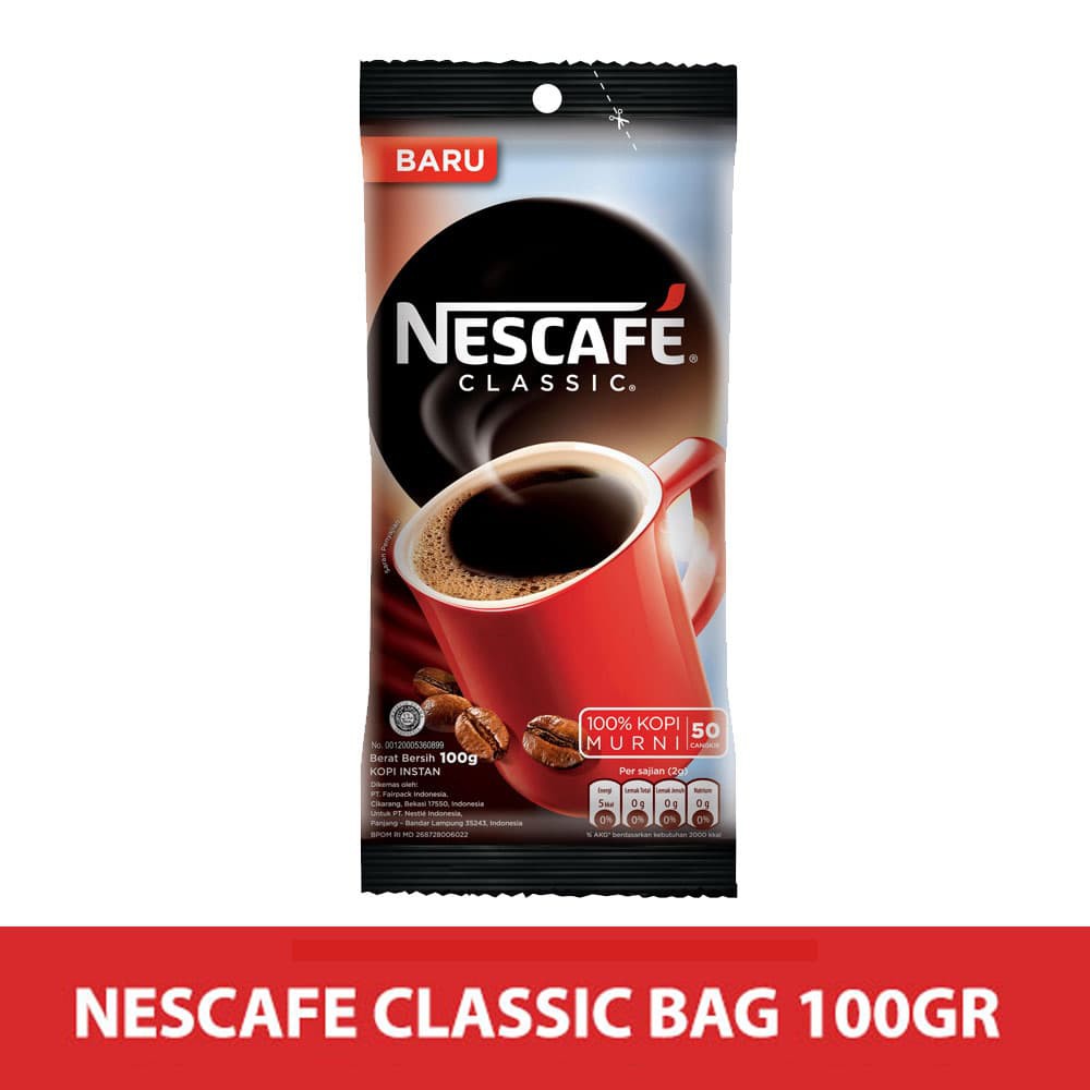 

PROMO NESCAFÃ‰ CLASSIC BAG 100G TERMURAH