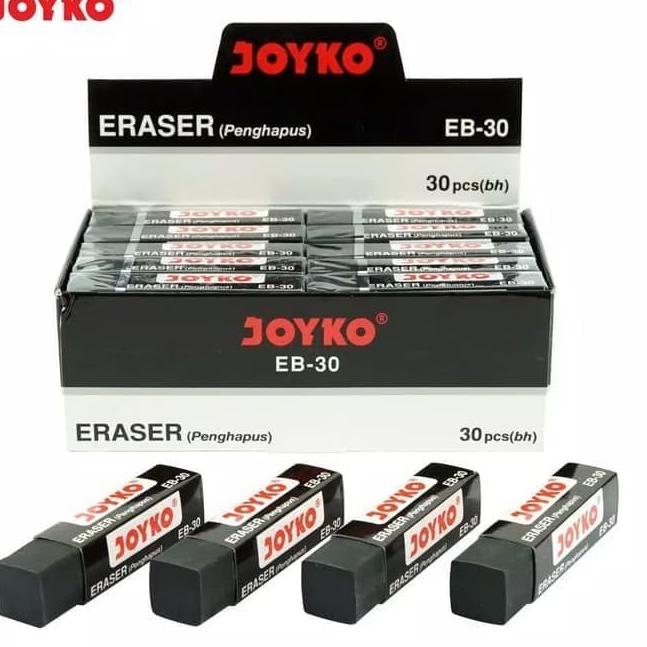 

High Quality Penghapus Eraser Sedang Hitam Joyko EB 30 - 1 pack