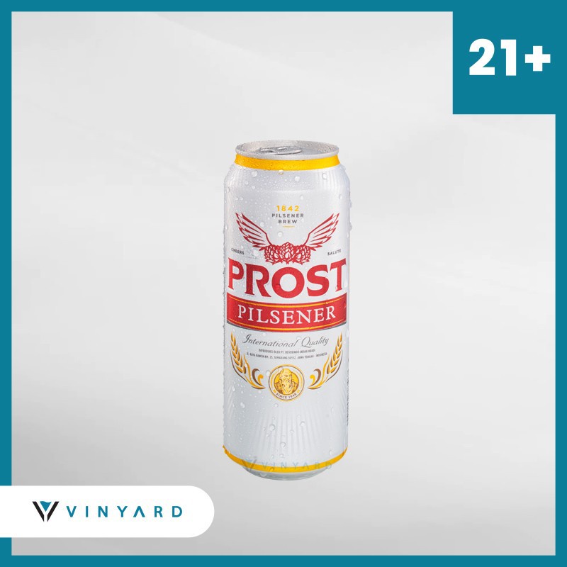 Prost Pilsener Can 500 ml ( Original &amp; Resmi By Vinyard )