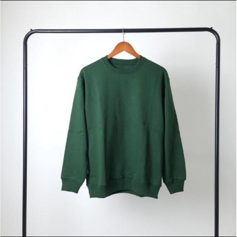 Sweater Crewneck Sweatshirt Polos SIZE M - XL Cowok Cewek / Pria Wanita Terlaris