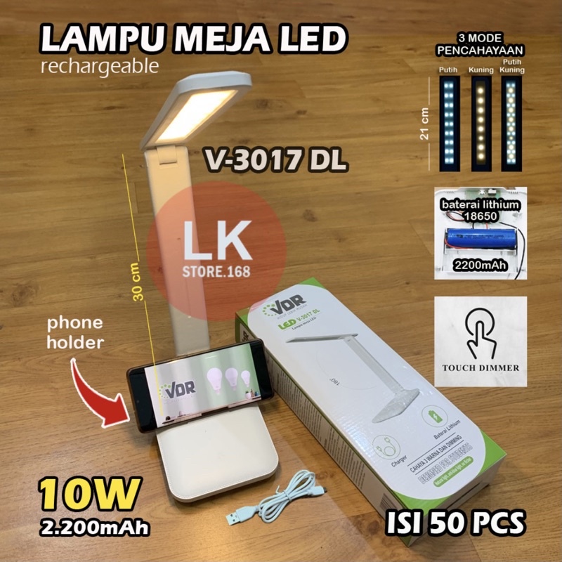 Lampu Belajar LED VDR type V-3017DL