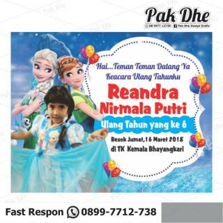 550+ Contoh Undangan Ulang Tahun Frozen Terbaru