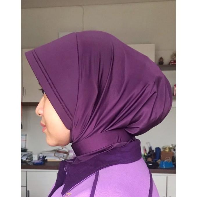 Jilbab Olahraga IKKT Pendek kancing PSO Antem