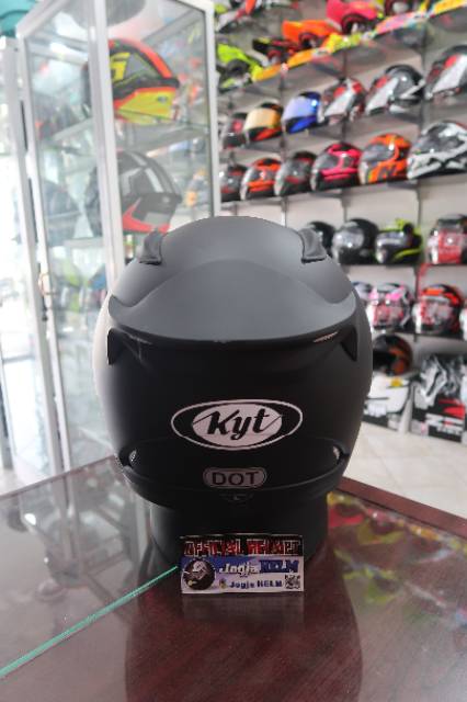 HELM KYT RC7 SOLID - Black Doff /helm murah/helm full face/original KYT-5