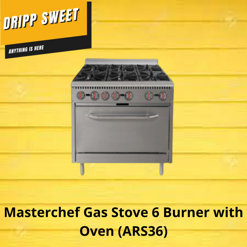 Masterchef Gas Stove 6 Burner with Oven (ARS36) / Kompor Gas Portable