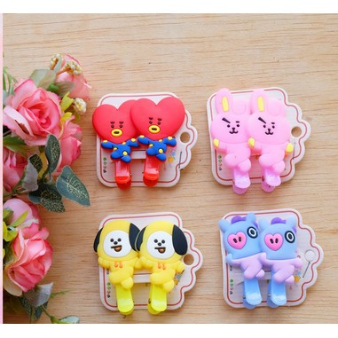 Toko Cantik Indonesia Jepit Rambut BT21 Jepitan Rambut Kpop BTS Jepit rambut cantik