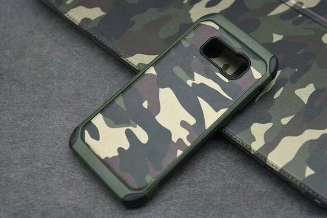 NX Case Protective Case Military Galaxy S8 S8 + S8 Plus Shockproof Casing motif Loreng Army