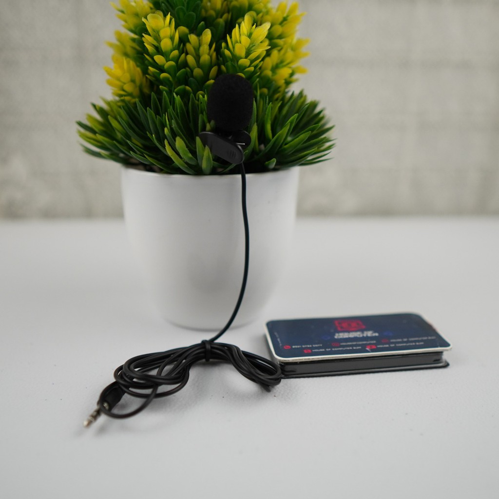 microphone jepit 2 garis 3.5mm mic youtuber vlog sekolah online