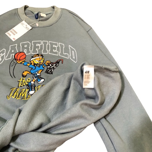 Jaket Sweater Crewneck GARFIELD BASEBALL – Fashion Trendy Casual Unisex Good Brand Quality 99% Realpict