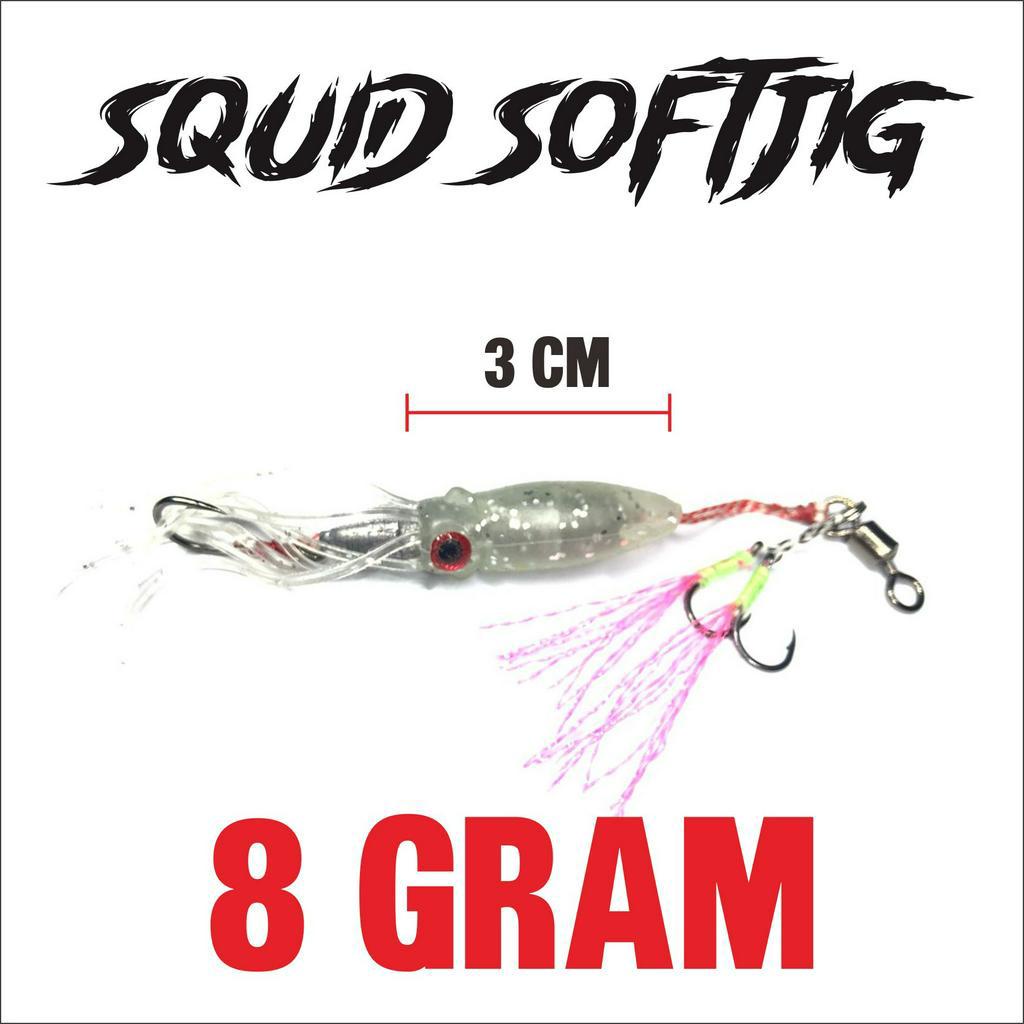 softjig umpan casting softlure dengan pemberat 8gram