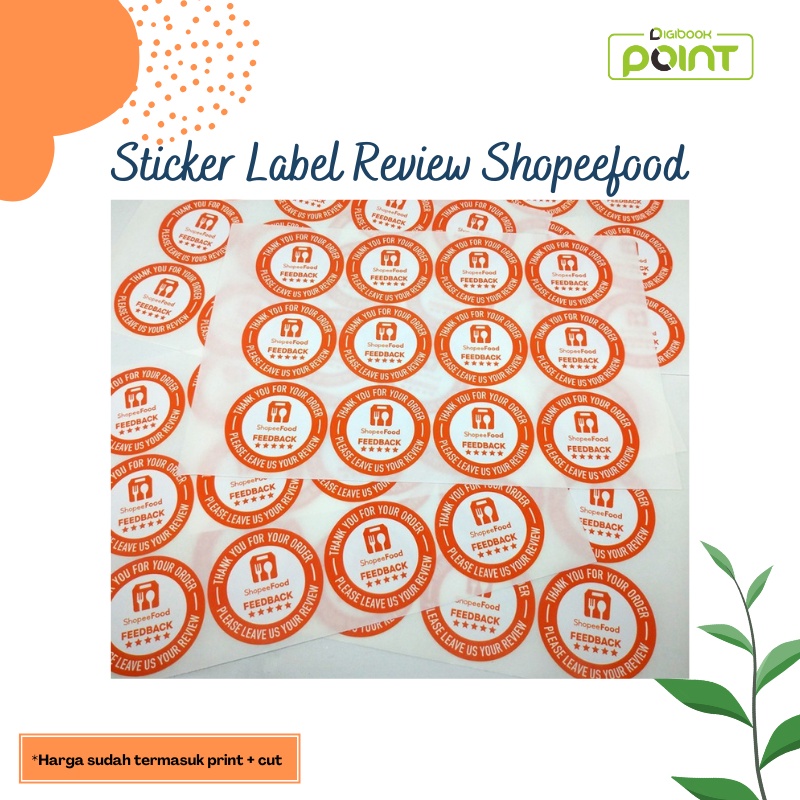 

Stiker Label Thank You Review Feedback Segel - Stiker Chromo