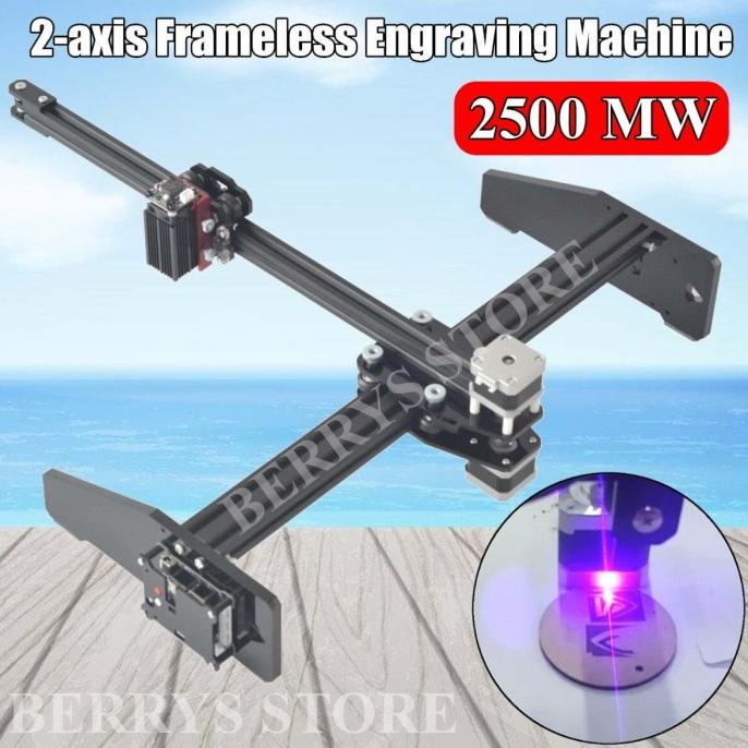 MESIN CNC LASER CUTTING GRAFIR ENGRAVING KAYU 2500MW 2.5Watt