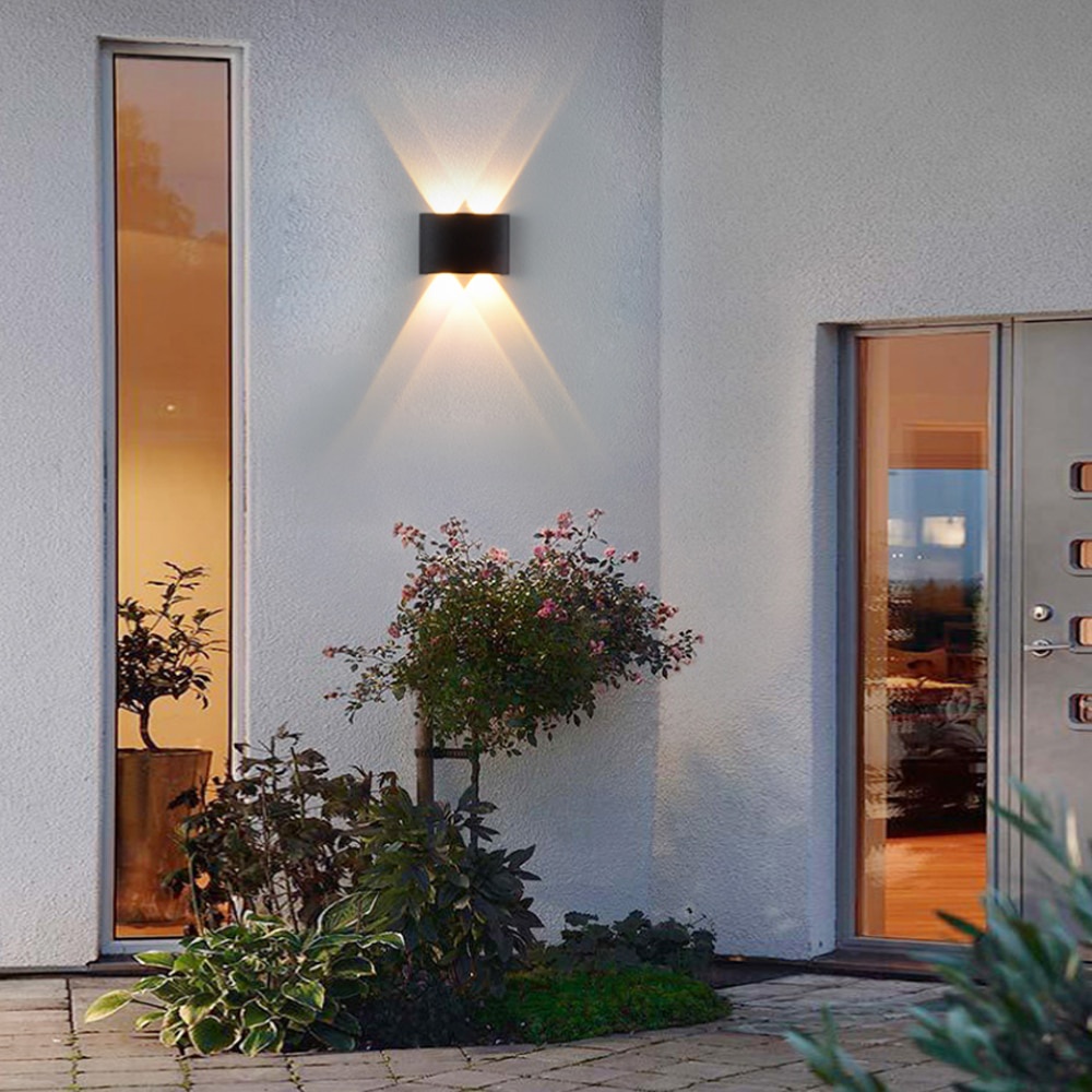 Lampu Hias Dinding Minimalis Modern Teras Indoor Outdoor 220V 6W 4W 2W Anti Air TaffLED Lampu