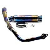 KNALPOT HOGO GP FULL PELANGI STAINLESS MX KING