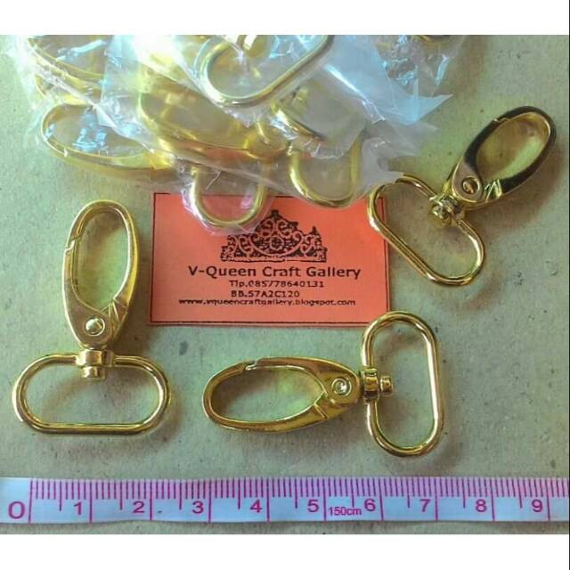 

(1pc) kait 2cm gold tebal