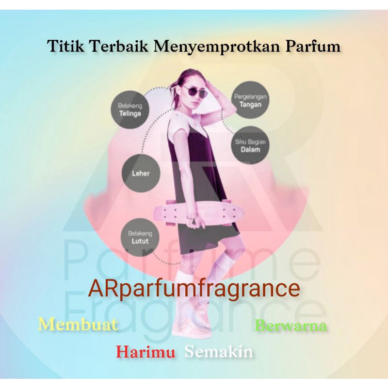 ARparfum - PINK CIFFON - BEST SELLER for WOMAN !! 99% Aroma Original,Lembut dan Tahan lama