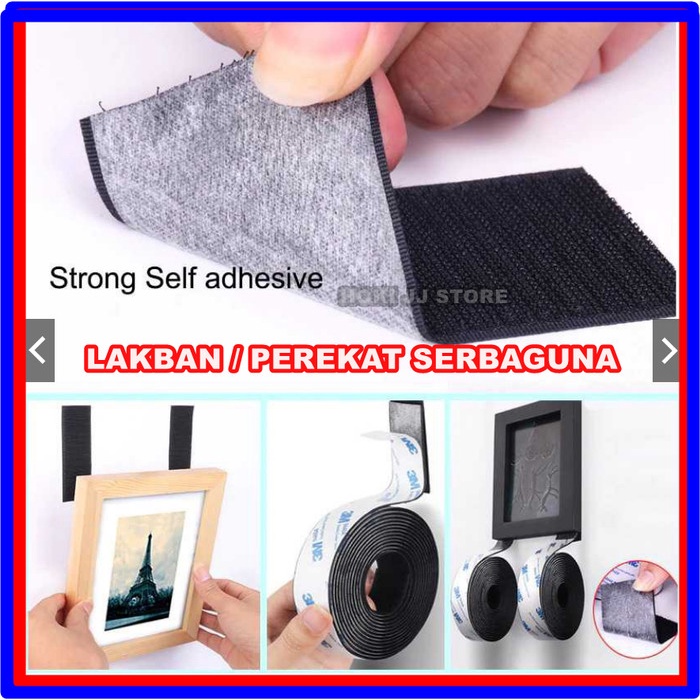 

Segera Miliki 1 Roll Lakban Velcro Perekat Serbaguna Double Tape Magic Nylon Sticker Diskon