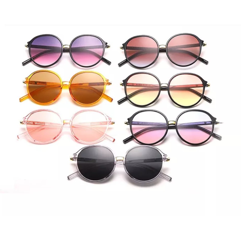 Kacamata Wanita - Kacamata Fashion Korea - Kacamata oval Besar - Kacamata Lensa Gradasi OVL331