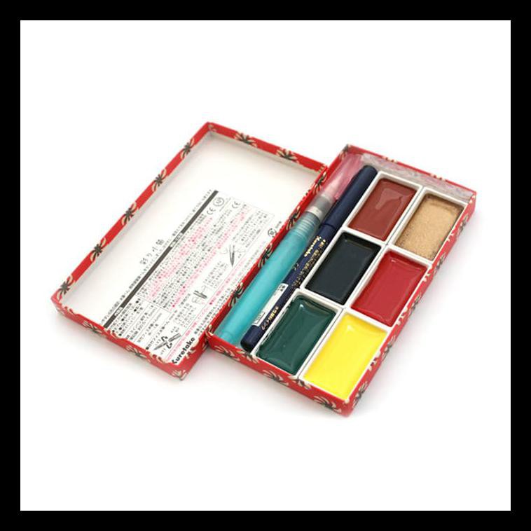 

STOK BARU WATERCOLOR IRODORI KOBAKO RED GANSAI TAMBI 6 COLORS PERALATAN MELUKIS MURAH