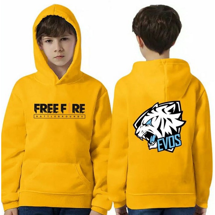 JAKET ANAK LAKI LAKI TERBARU USIA 4 - 14 TAHUN SIZE S M L XL NINJA FREE FIRE FF GRATIS TAMBAH NAMA