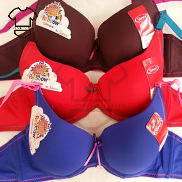 Bra SOREX 11104 RAINBOW | BH full cup kaos busa tebal