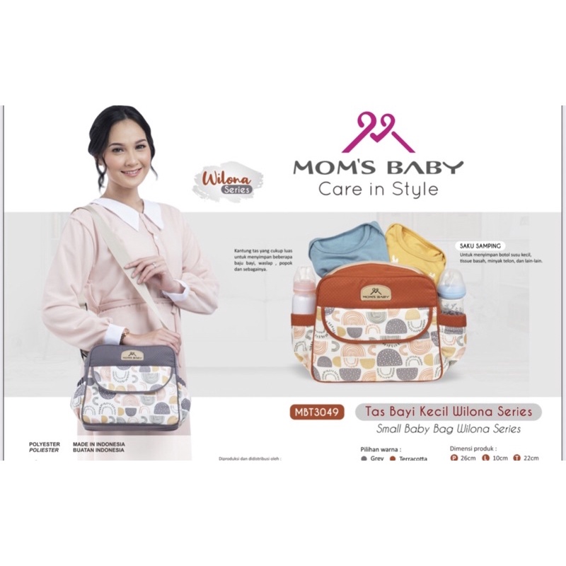 Tas Moms Baby Wilona Series Kecil/ Ransel/ Besar