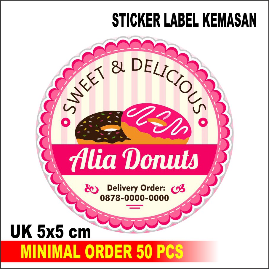 

Stiker Label Kemasan Kue- Sticker lebel makanan dll