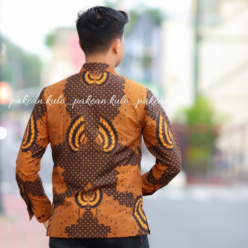 Batik Premium Pria Slimfit 07 || Motif Gurdo Sogan