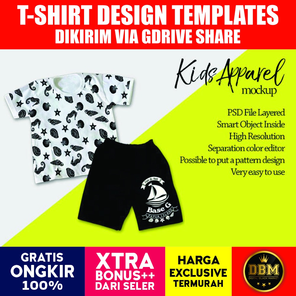 Kids Apparel Mockup - Adobe Photoshop